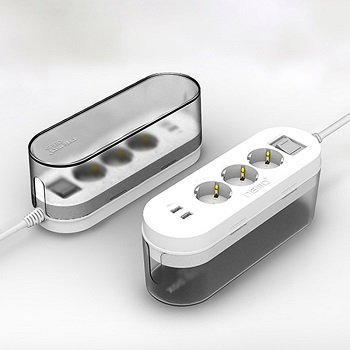 USB 다용도 3구 네모박스 멀티탭 3m