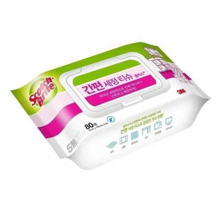 3M 스카치브라이트 간편 세정 티슈(80매)